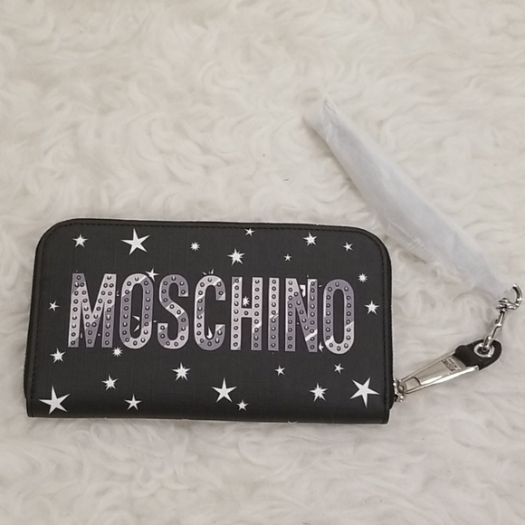 💕MOSCHINO💕 Space Ship Bear Zip Around Wallet - Picture 6 of 16